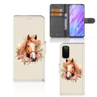 Telefoonhoesje | Met pasjeshouder | voor Samsung Galaxy S20 Paard