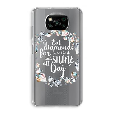 Diamonds: Xiaomi Poco X3 Pro Transparant Hoesje