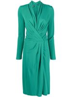 Alberta Ferretti robe mi-longue à détail torsadé - Vert - thumbnail