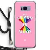 Het Leven Is Mooi: Samsung Galaxy S8 Transparant Hoesje met koord