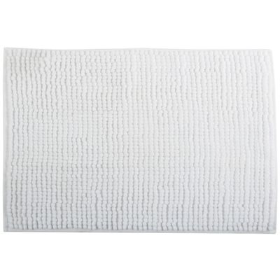 Badkamerkleedje/badmat tapijt voor op de vloer ivoor wit 40 x 60 cm