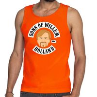 Sons of Willem tanktop / mouwloos shirt oranje heren 2XL  -