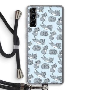 Poezen: Samsung Galaxy S21 Plus Transparant Hoesje met koord