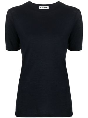 Jil Sander t-shirt à logo imprimé - Bleu