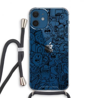 Vexx Black City : iPhone 12 Transparant Hoesje met koord