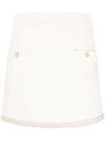 SANDRO A-line tweed miniskirt - Tons neutres