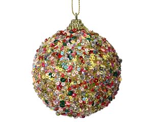 Kerstbal foam d8 cm multi kerst - Decoris