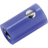 Kahlert Licht Miniatuur-laboratoriumconnector Bus, recht Stift-Ø: 2.6 mm Blauw 1 stuk(s)