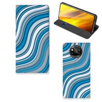 Xiaomi Poco X3 Pro | Poco X3 | Hoesje met Magneet | Waves Blue