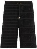 Giuseppe Zanotti bermuda en tissu éponge à logo - Noir Giuseppe Zanotti bermuda en tissu éponge à logo - Noir