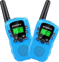 Prestara Walkie Talkies voor Kinderen en Volwassenen met USB-oplaadkabel en 2 Oplaadbare Accu's - Veiligheid en Plezier voor Elk Avontuur!
