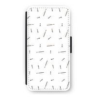 Hipster stripes: iPhone 12 Flip Hoesje