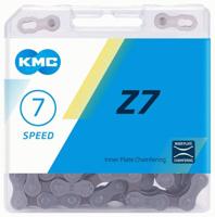 KMC fietsketting Z7 grijs/bruin 7 versnellingen 114L