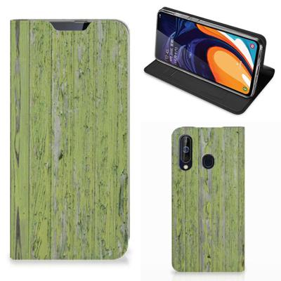 Samsung Galaxy A60 Book | Wallet Case | Green Wood