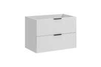 Comad Adele White FSC onderkast met ribbelfront 80cm wit mat