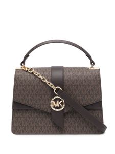 Michael Kors sac cabas Greenwich à plaque logo - Marron