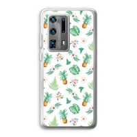 Ananas bladeren: Huawei P40 Pro Plus Transparant Hoesje