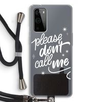Don't call: OnePlus 9 Pro Transparant Hoesje met koord