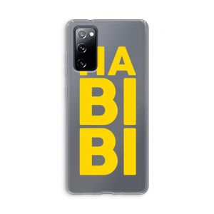 Habibi Blue: Samsung Galaxy S20 FE / S20 FE 5G Transparant Hoesje