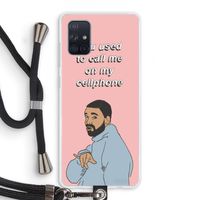 Hotline bling: Samsung Galaxy A71 Transparant Hoesje met koord