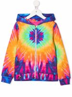 Philipp Plein Junior hoodie à imprimé tie dye - Vert - thumbnail