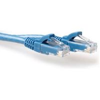 ACT Blauwe 0,5 meter U/UTP CAT6 patchkabel snagless met RJ45 connectoren