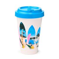 VW T1 Volkswagen Busje Waves Set RPET Duurzame Thermosbeker Reismok 400ml