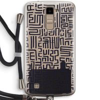 Moroccan Print: LG K10 (2016) Transparant Hoesje met koord