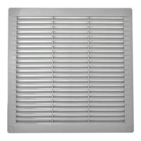 Ventilatierooster EDM 87709 Grijs 30 x 30 x 0,7 cm Muggennet