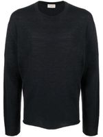 Officine Generale crew-neck long-sleeve jumper - Bleu - thumbnail