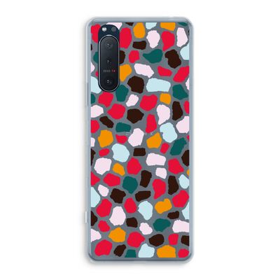 Colored Giraffe: Sony Xperia 5 II Transparant Hoesje