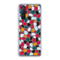Colored Giraffe: Sony Xperia 5 II Transparant Hoesje