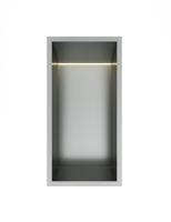 Hotbath &MORE Inbouwnis 30x15x10cm met LED IP44 RVS 316