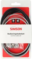 Remkabelset Simson Shimano nexus rollerbrake - rvs zwart