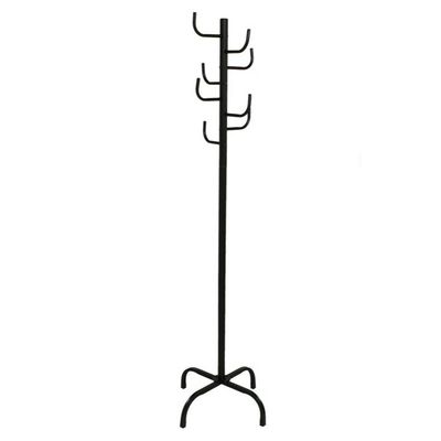 Gerimport - kapstok - zwart - ijzer - 8 haken - 50 x 175 cm