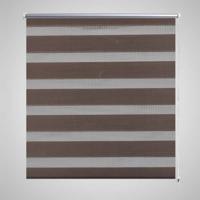VidaXL Duo rolgordijn 100 x 175 cm koffiebruin