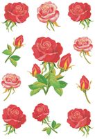 HERMA Decorative labels DECOR roses 3 sheets etiket - thumbnail