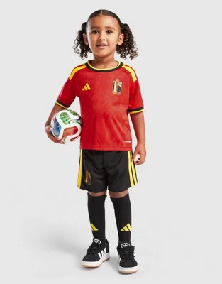 België Thuis Minikit 2026/2028 - Maat 92 - Kleur: RoodZwart | Soccerfanshop