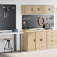 VidaXL Garagekasten 2 st spaanplaat sonoma eikenkleurig