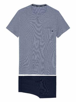 HOM - Short Sleepwear - Modal Comfort - navy, Maat:2XL