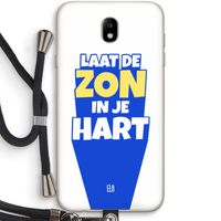 Laat de zon in je hart: Samsung Galaxy J7 (2017) Transparant Hoesje met koord