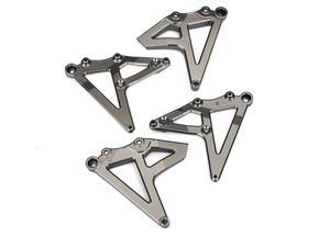 Shock mounts, rear (left & right) (satin black chrome-plated) (TRX-8538X)