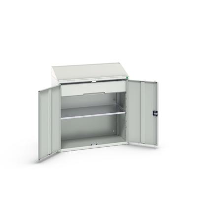 Bott Verso Systeemkast | 1050x550x1130mm | 1 Legbord | 1 Lade | RAL 7035 - 16926590.16