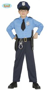 Gespierde Police officier jumpsuit kind