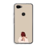 I drink wine: Google Pixel 3a Transparant Hoesje