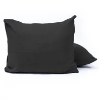 Sleeptime Teddy kussenslopen 2pack Antraciet 60 x 70 cm