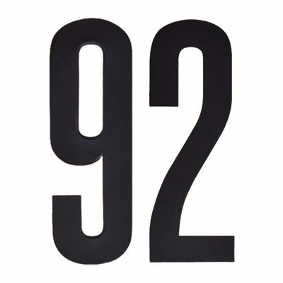 Hobby cijfers stickers - cijfer 92 - zwart - 10 cm - Huisvuil container - brievenbus Hobby cijfers stickers - cijfer 92 - zwart - 10 cm - Huisvuil container - brievenbus