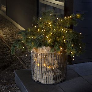 Kerstverlichting op batterijen 8 meter - 80 LEDs - Ronde LED Lampjes - IP44 waterdicht - Lichtsnoer voor binnen en buiten