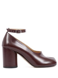 Maison Margiela escarpins Tabi 80 mm en cuir - Rouge