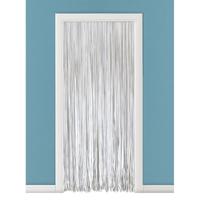 Deurgordijn met pvc spaghetti stroken - wit - 100 x 230 cm - Insectenwerende vliegengordijnen